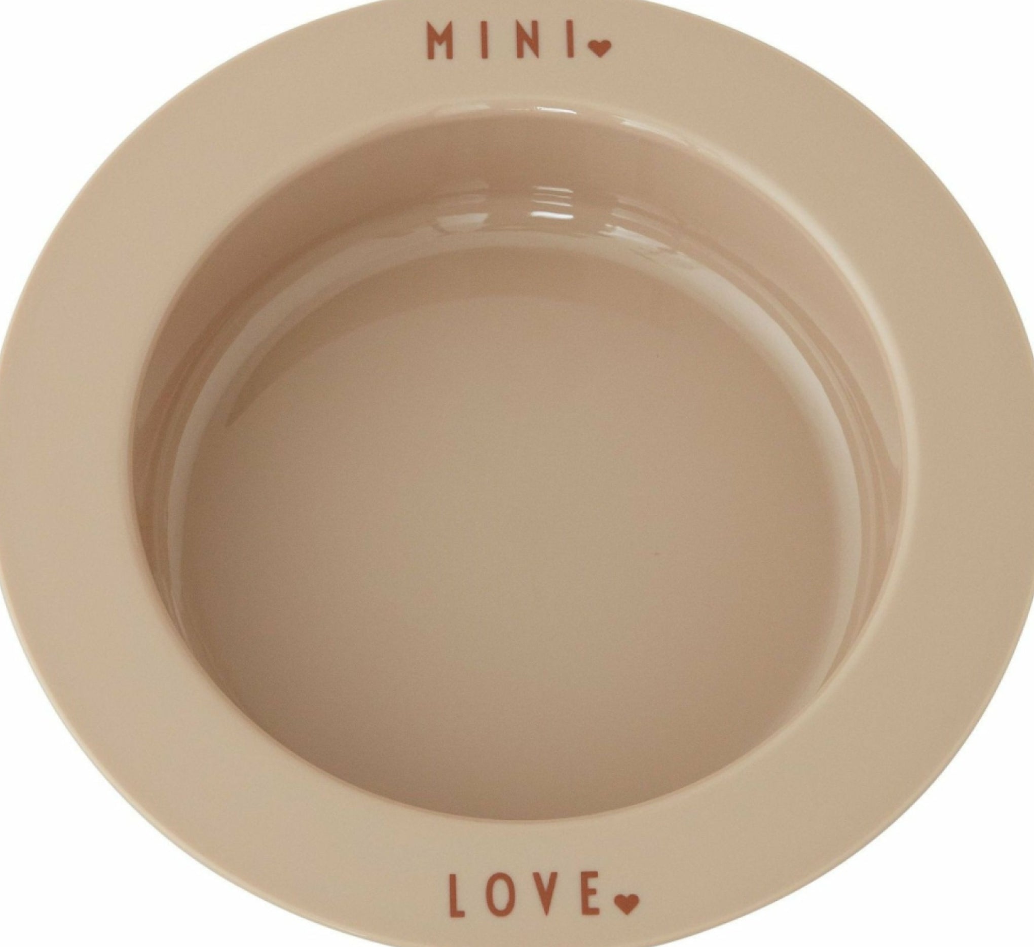 Design Letters Mini Favorite Plate Deep, beige