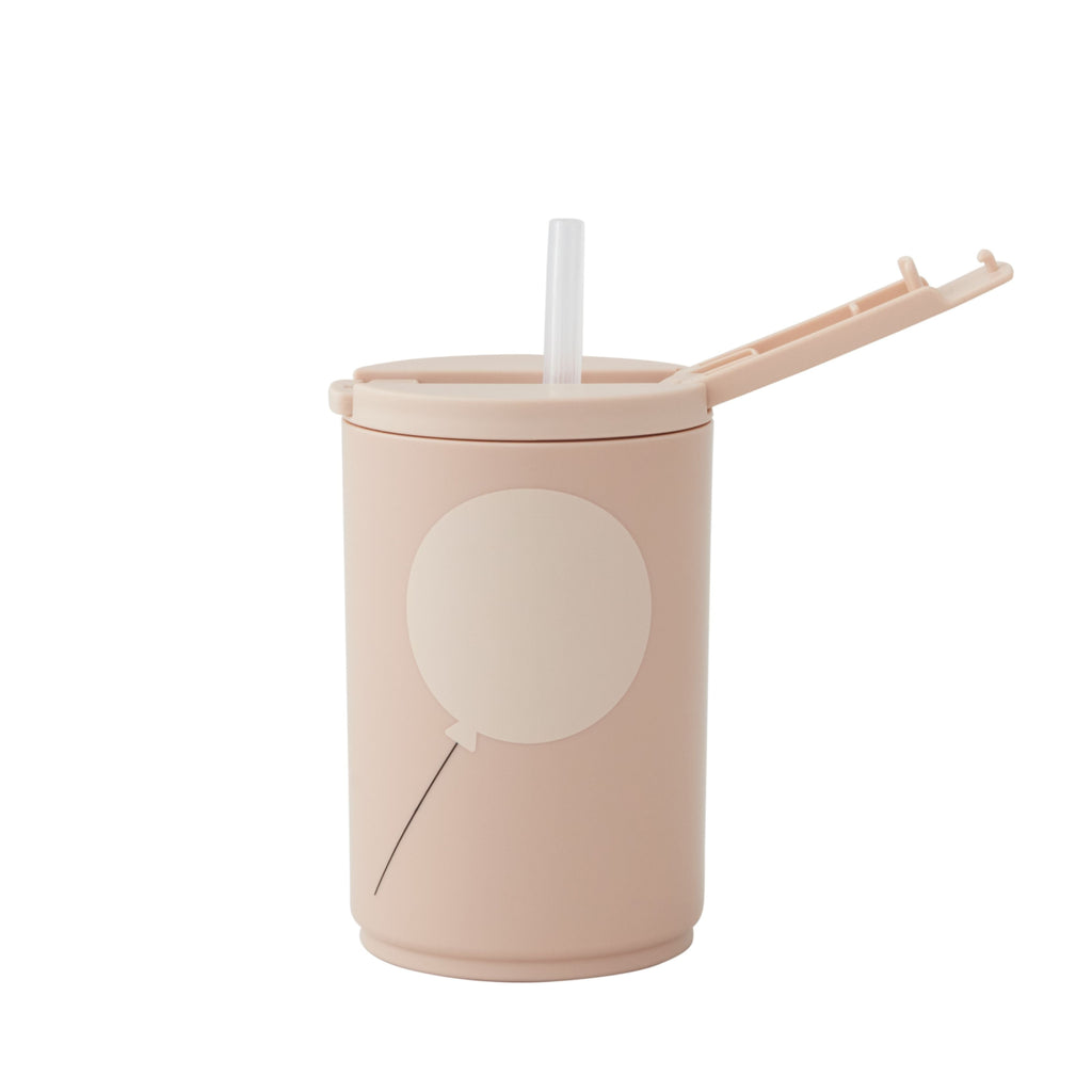 Design Letters Kids Straw Mug 330 ml, nude