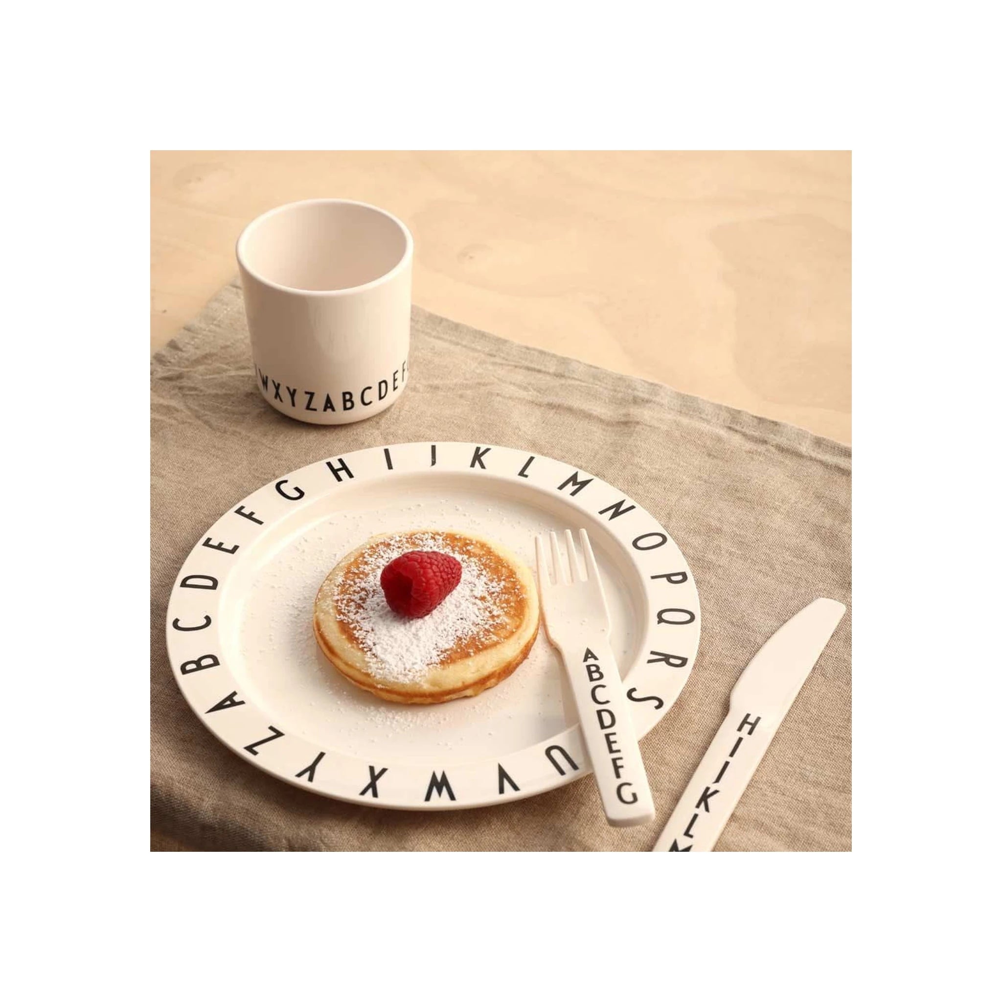 Design Letters Kids Abc Eco Mug, White