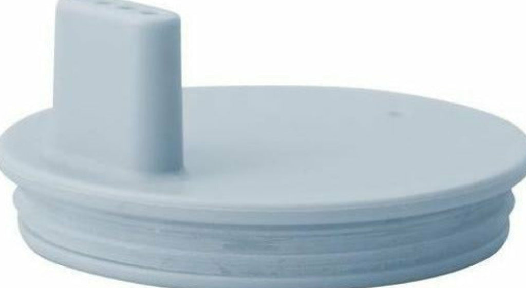 Design Letters Drinking Lid for Drinking Glass & Tritant Cups, Light Blue