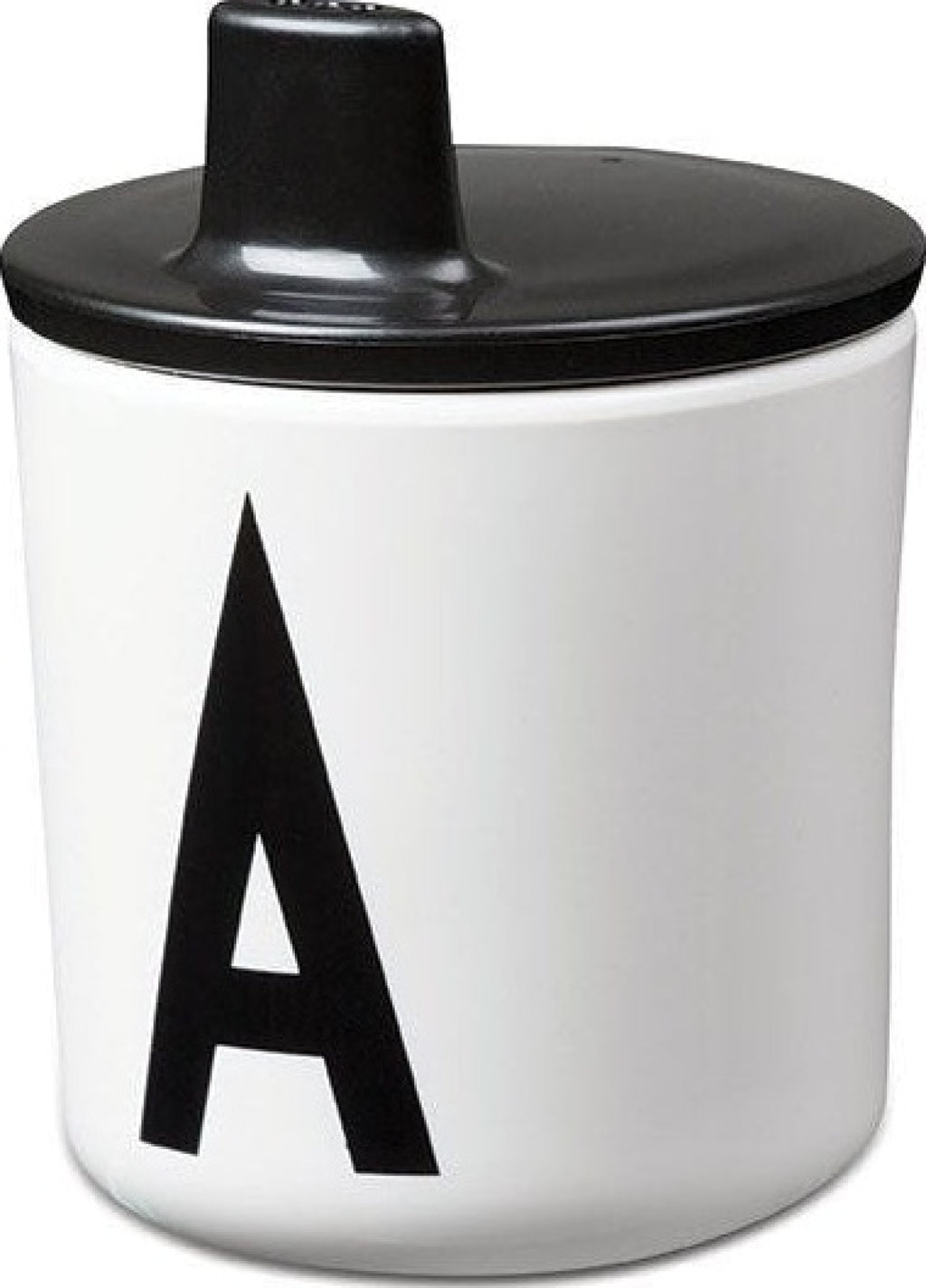 Design Letters Drinking Lid for Abc Melamine Cup, Black