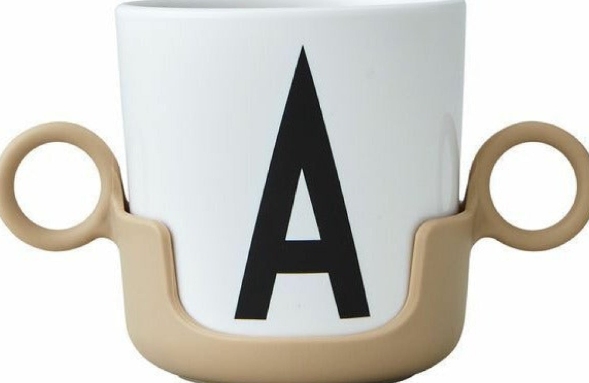 Design Letters Cup Handle for Melamine Cup, beige