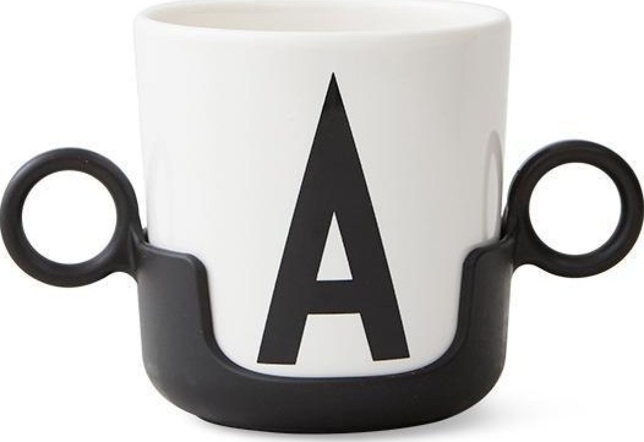 Design Letters Holds for Abc Melamine Cups, Black