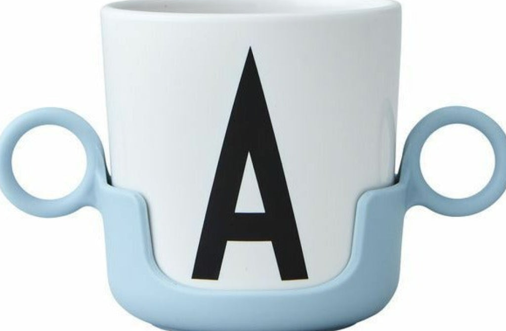 Design Letters Cup Handle for Melamine Cup, Light Blue