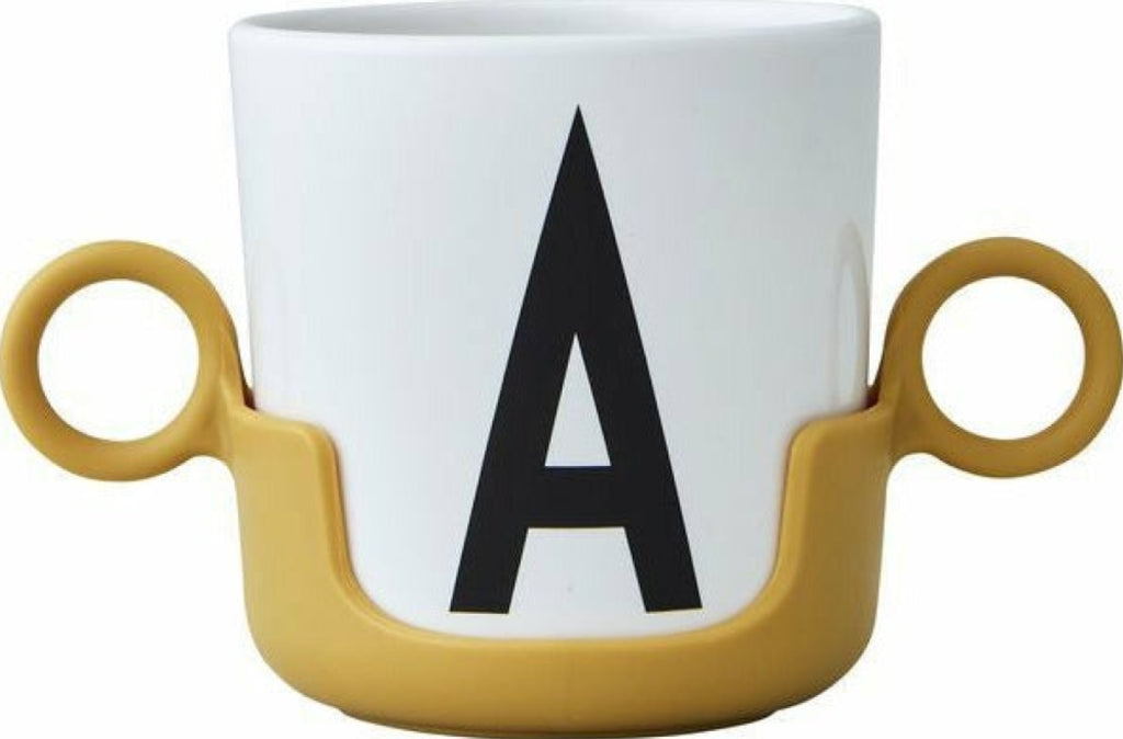 Design Letters Cup Handle for Melamine Cup, Mustard