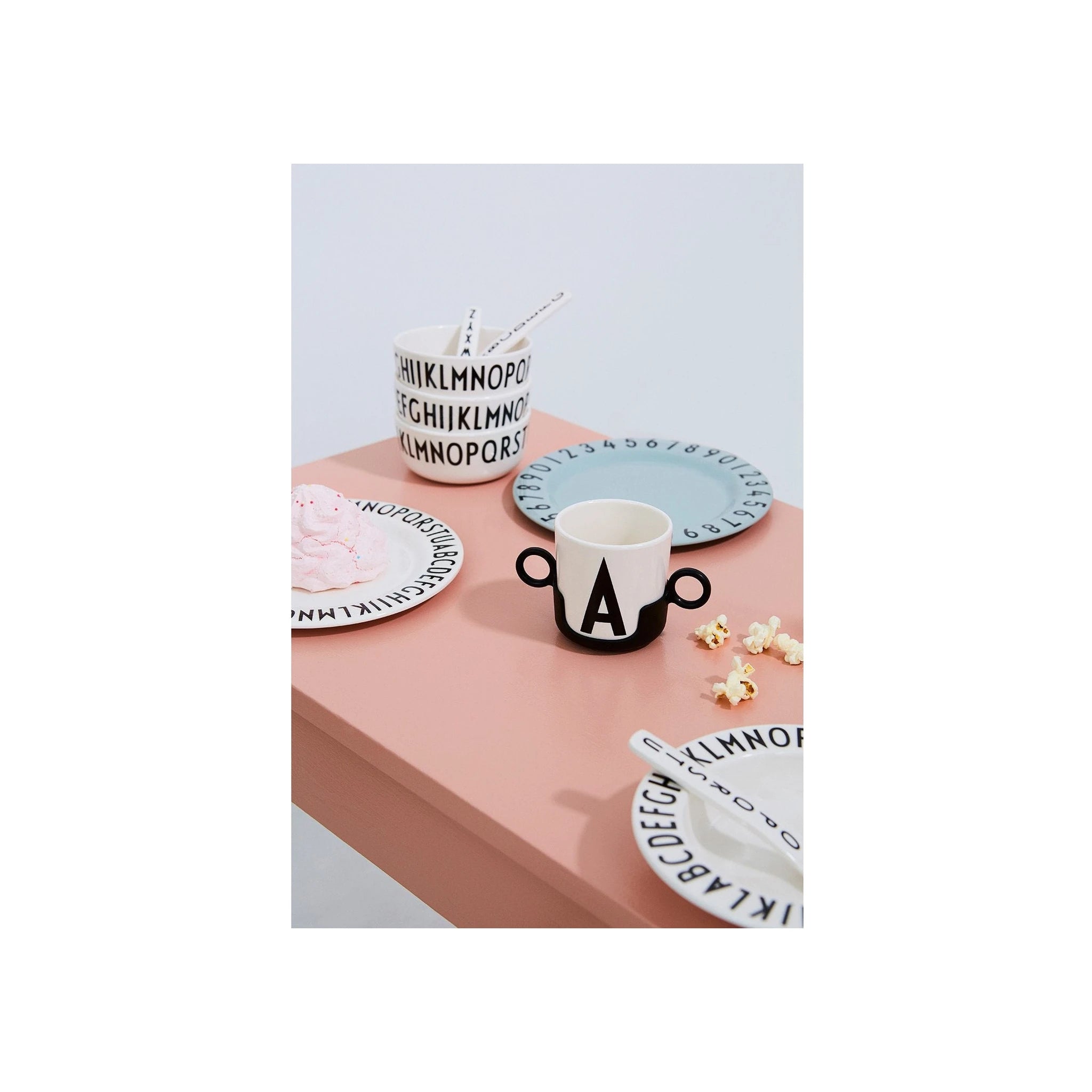Design Letters Holds for Abc Melamine Cups, Pink