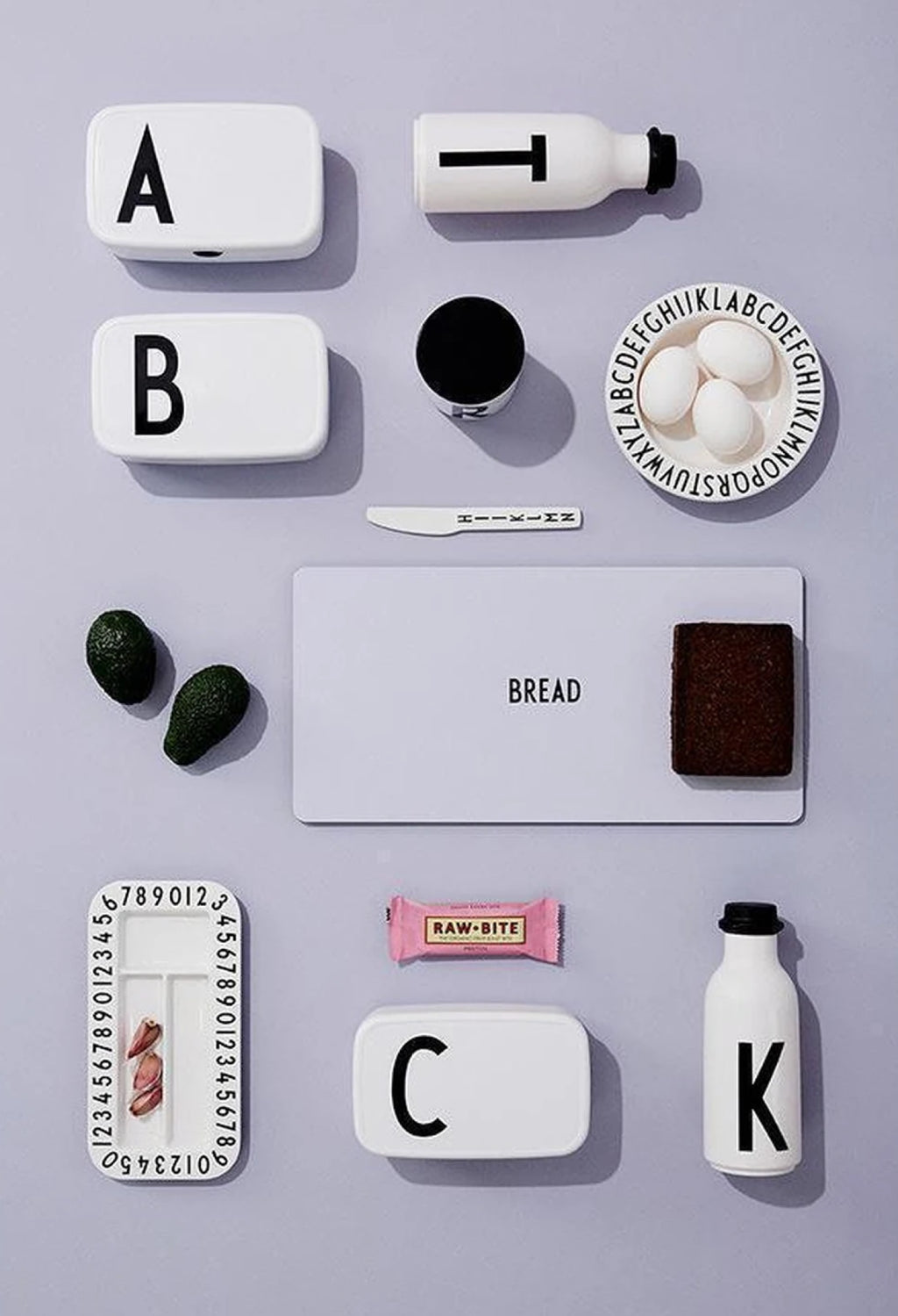 Design Letters Personal Water Bottle A-Z, O