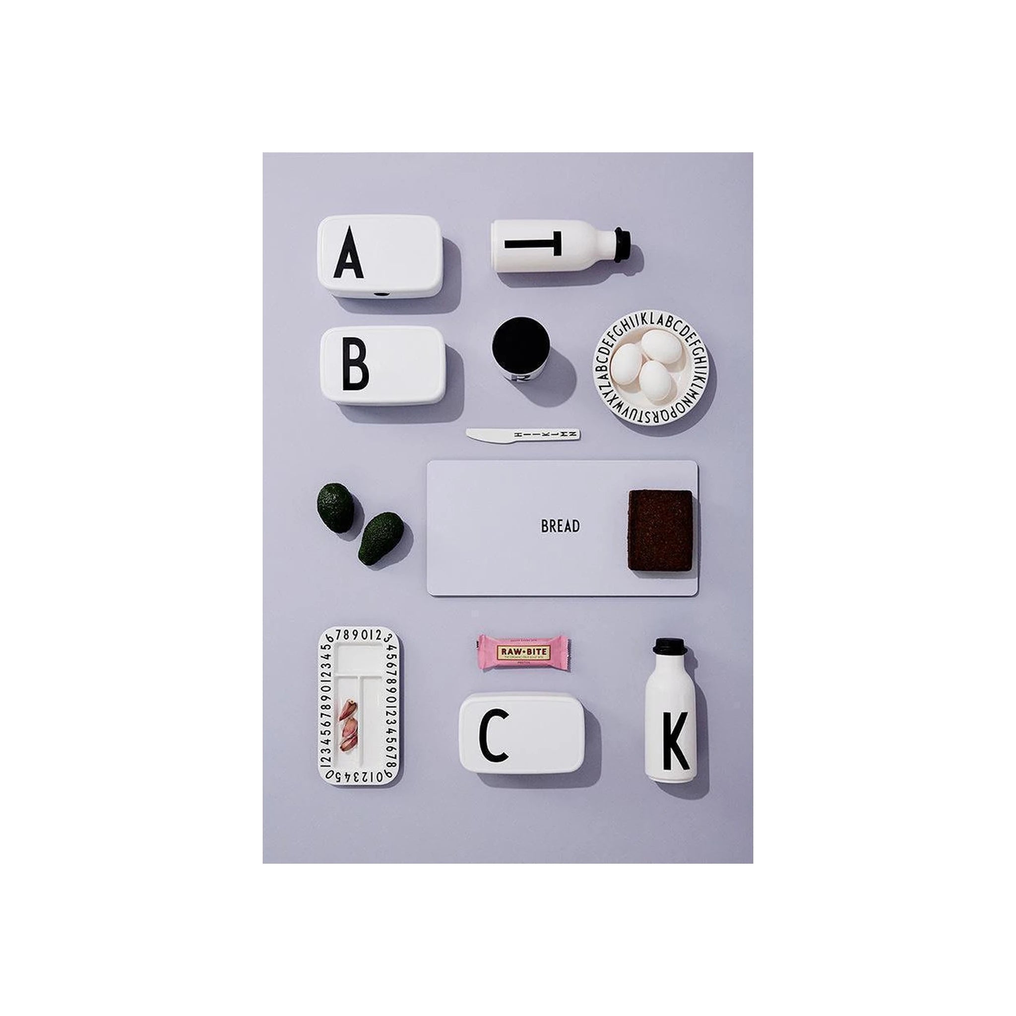 Design Letters Personal Water Bottle A-Z, T