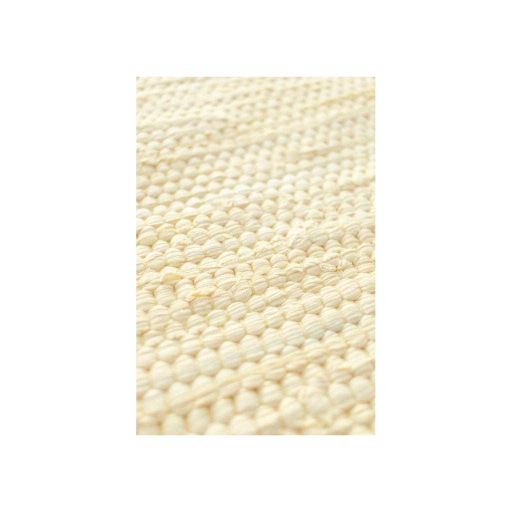 Rug Solid Cotton Rug 135x65 Cm, Lemon