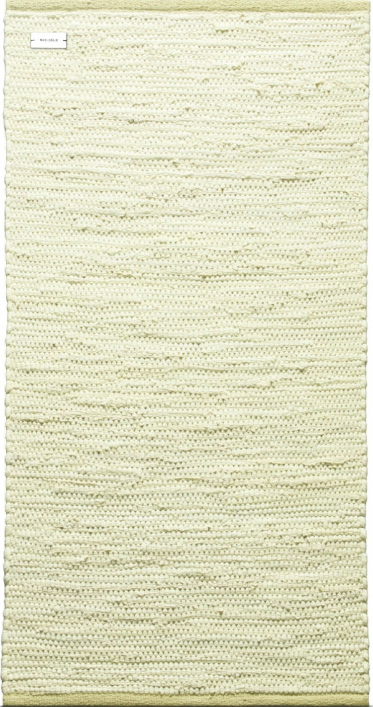 Rug Solid Cotton Rug 135x65 Cm, Lemon