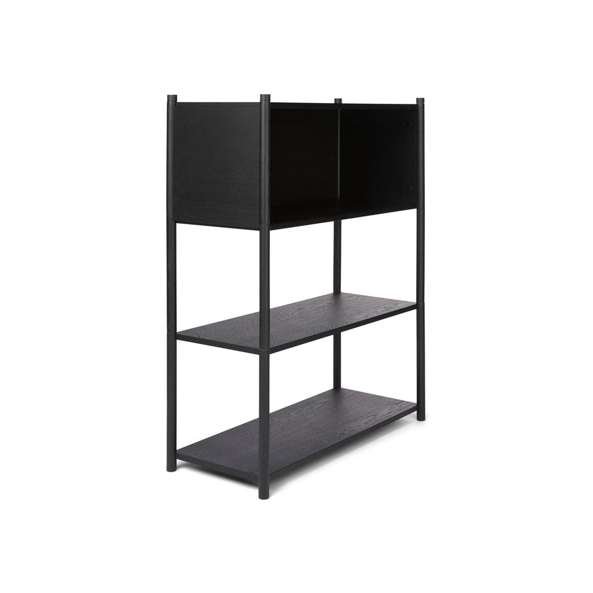Gejst Sceene Modular Shelf 119 Cm Black Oak Bookcase Storage Unit