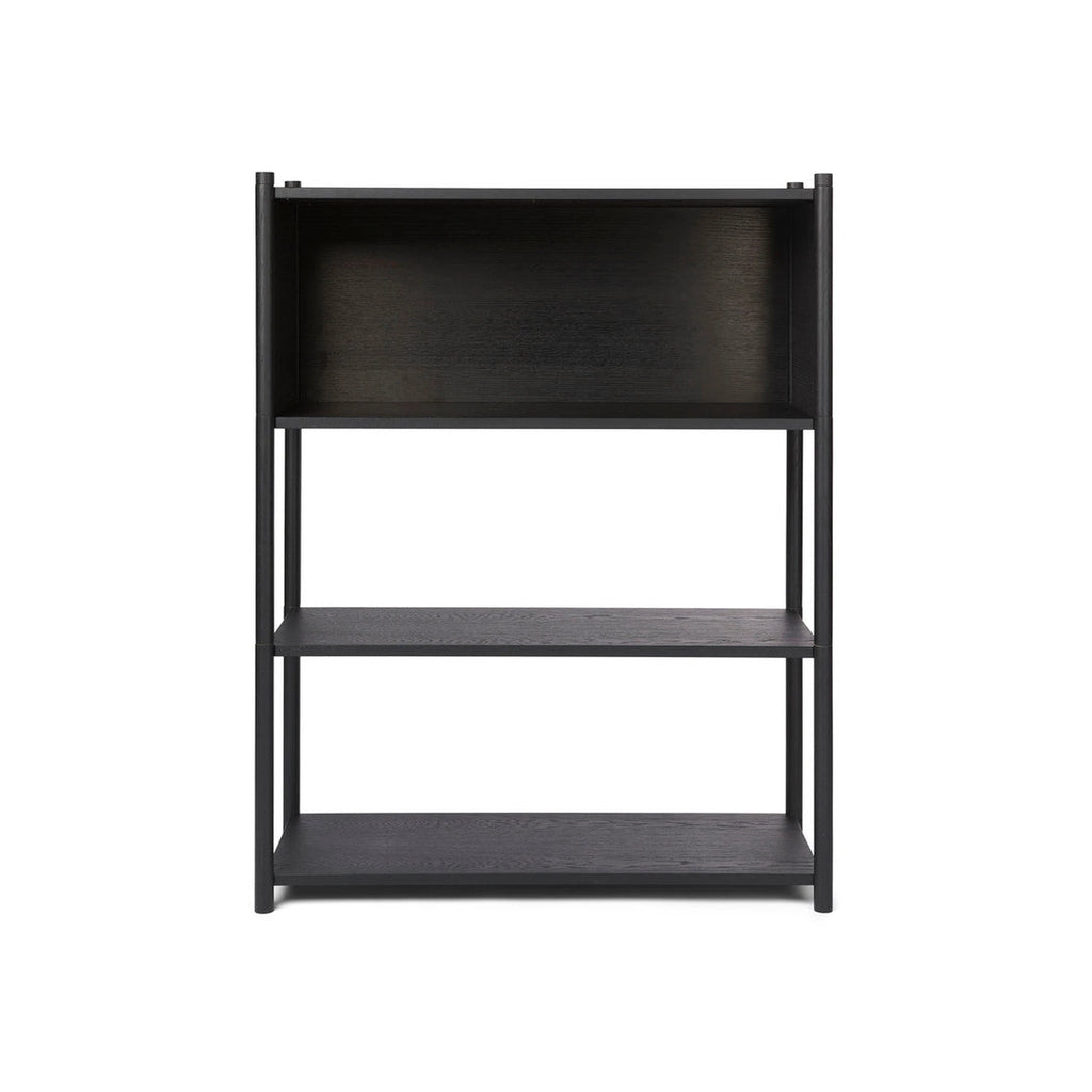 Gejst Sceene Modular Shelf 119 Cm Black Oak Bookcase Storage Unit