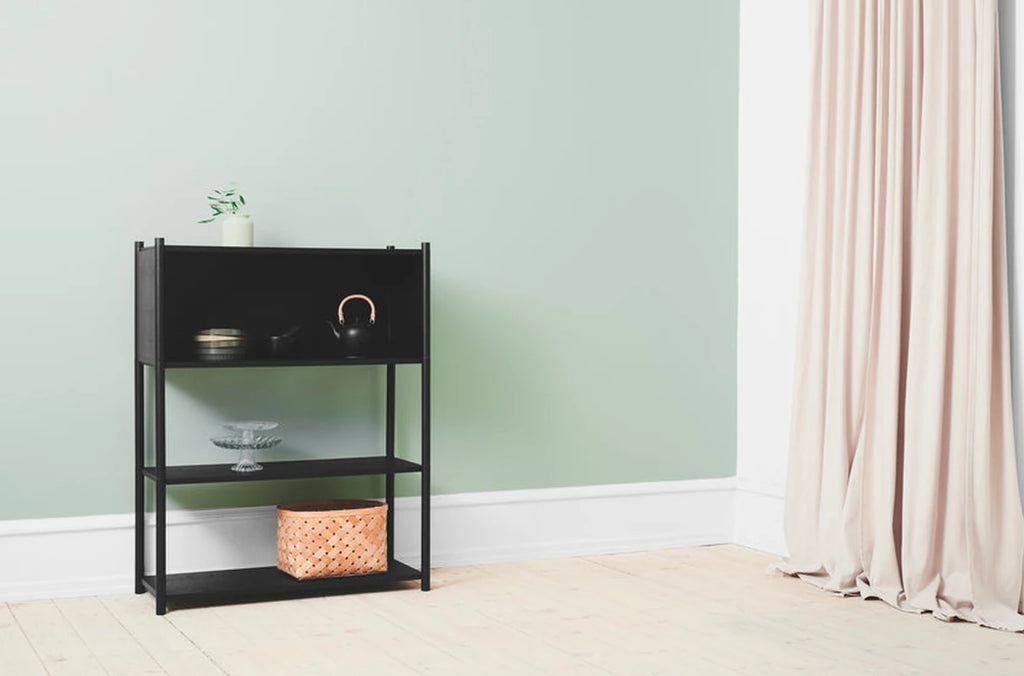 Gejst Sceene Modular Shelf 119 Cm Black Oak Bookcase Storage Unit