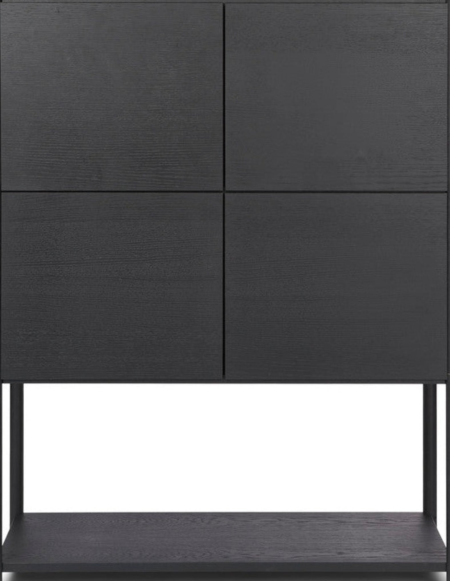 Gejst Sceene Shelf E 93cm Black Oak Bookcase — Modular Wall Shelf