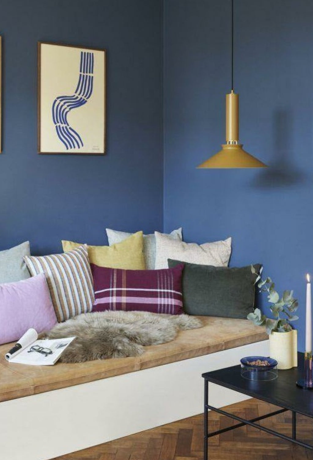 Hübsch Poppy Cushion, Yellow