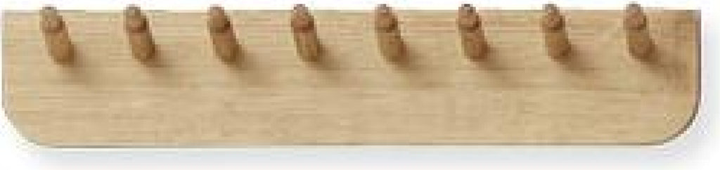 Form & Refine Echo 40cm Coat Rack – White Oiled Oak, Multi-purpose