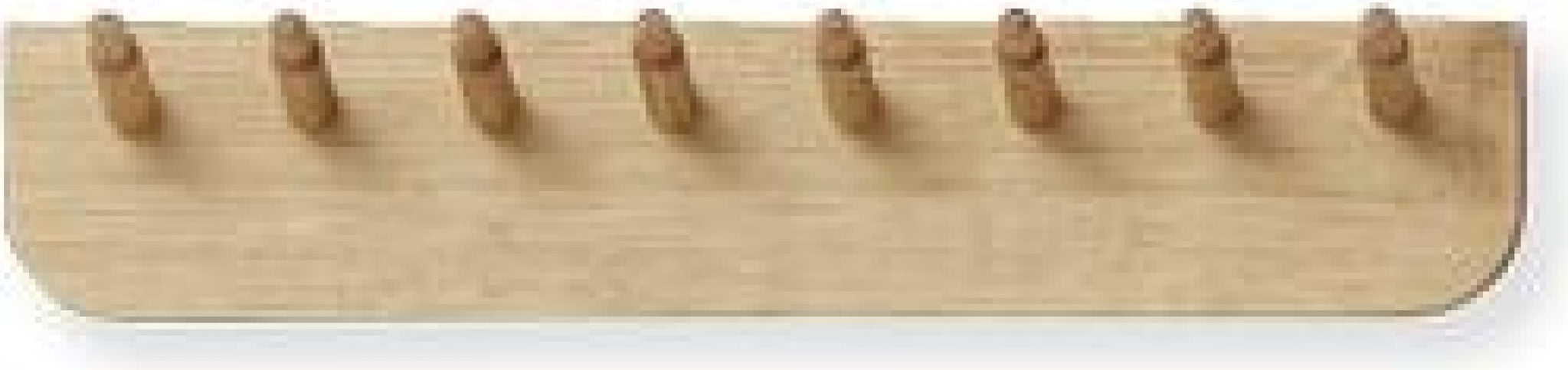 Form & Refine Echo 40cm Coat Rack – White Oiled Oak, Multi-purpose