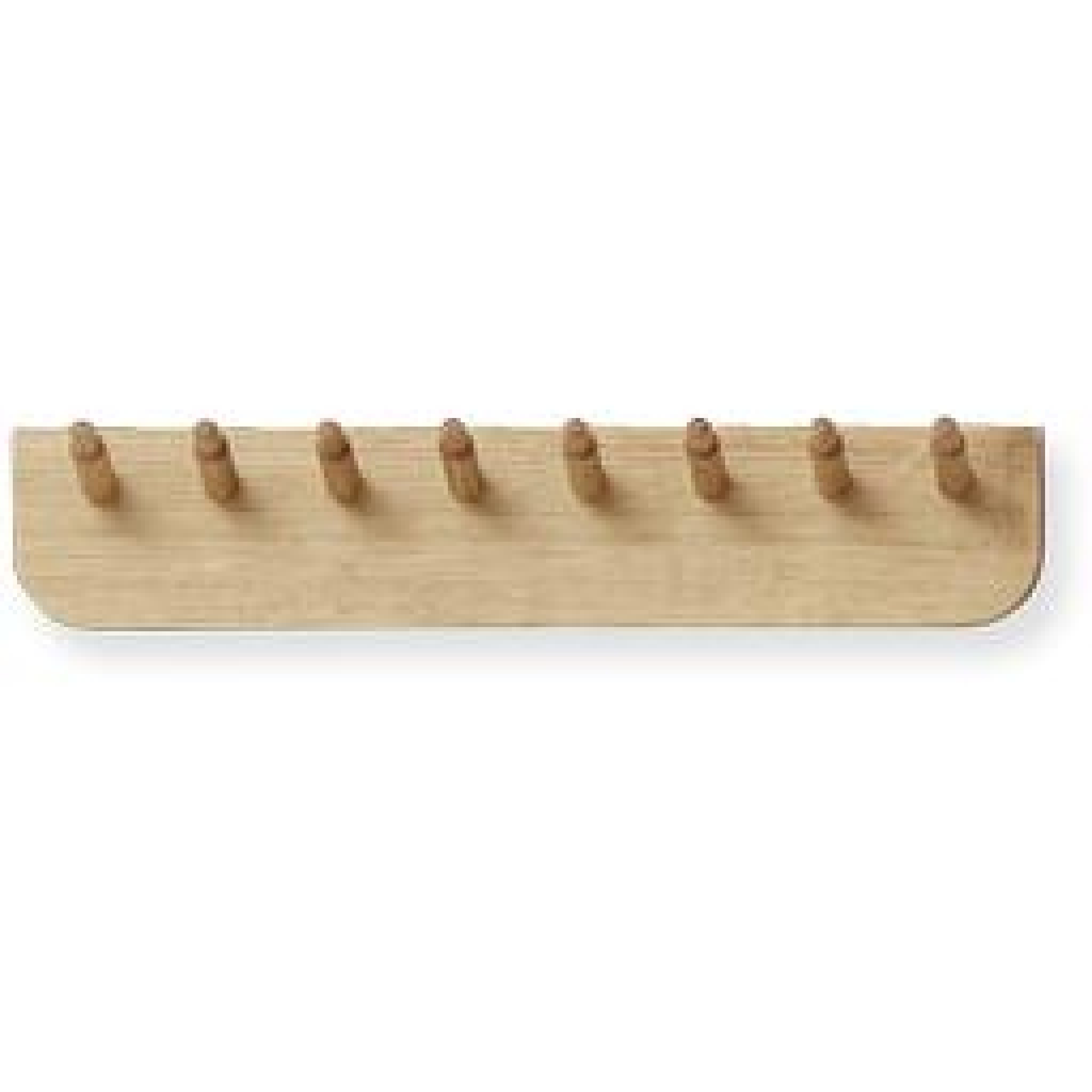 Form & Refine Echo 40cm Coat Rack – White Oiled Oak, Multi-purpose
