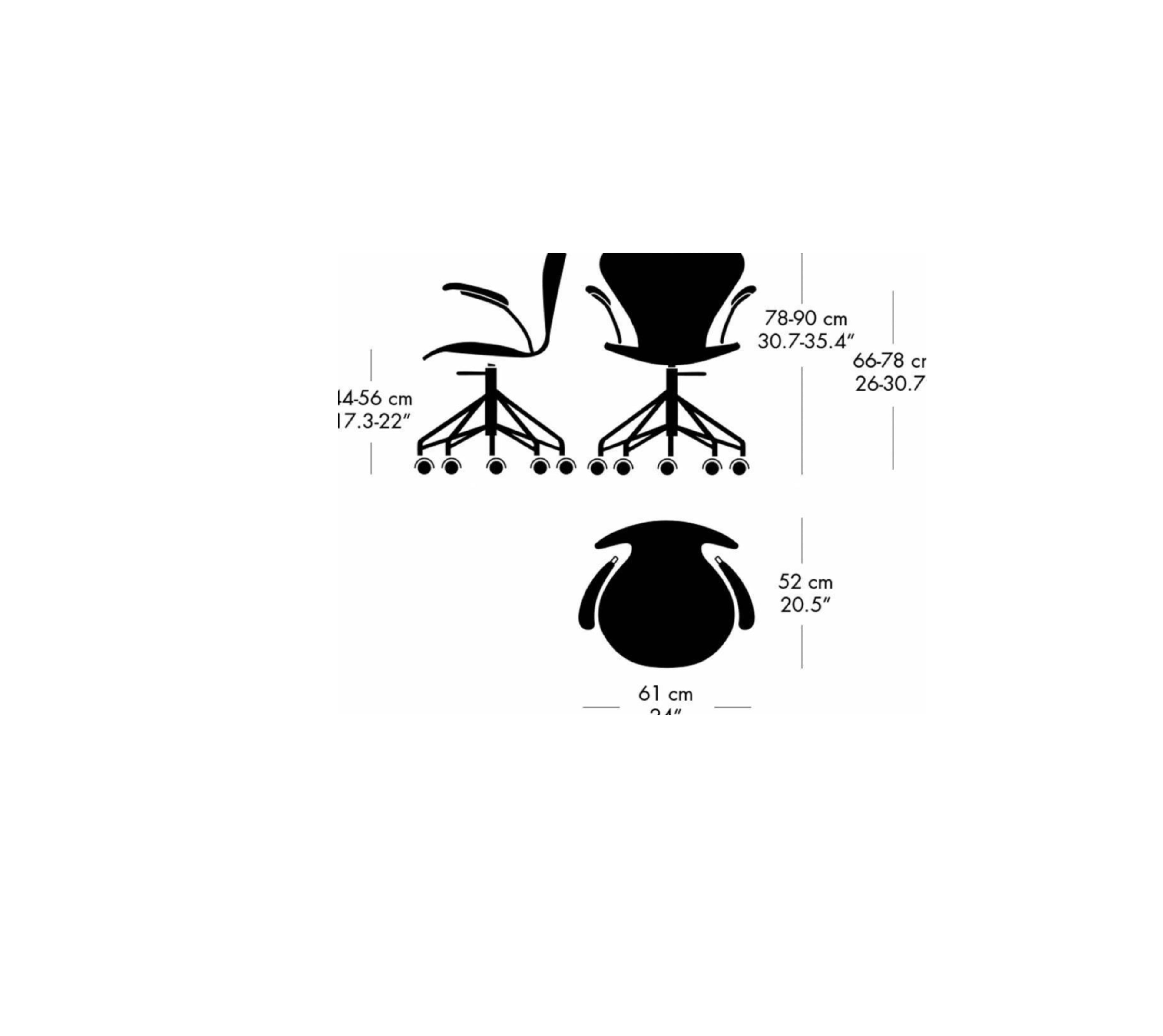 Fritz Hansen Series 7™ Swivel Chair With Armrests (For Carpets) Special Edition
