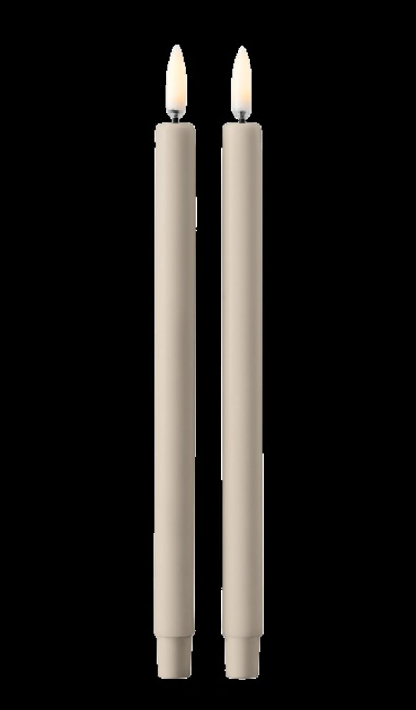 Stoff Nagel Led Candles By Uyuni Lighting Set Of 2, Sand