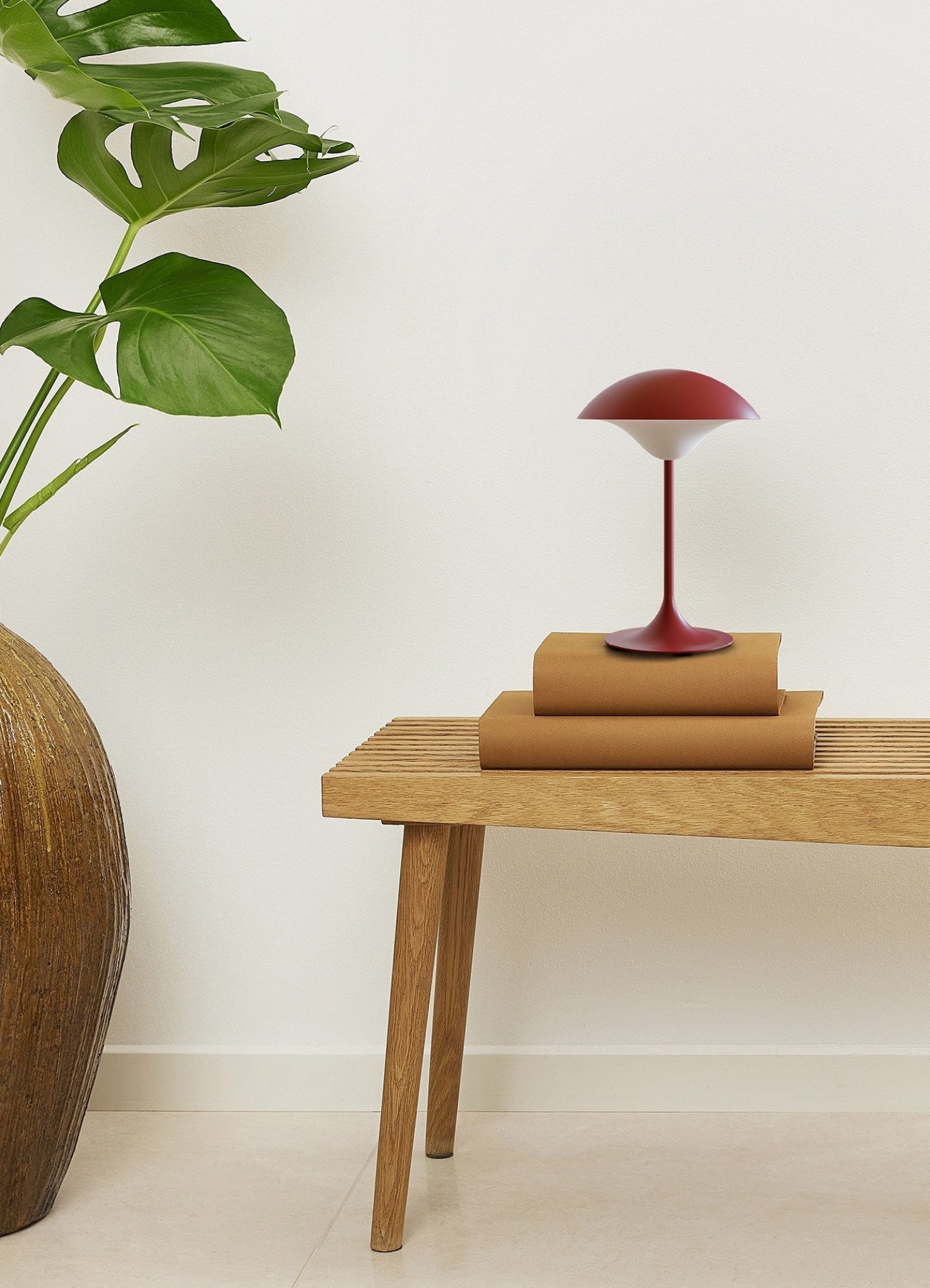 Spring Copenhagen Eclipse Table Lamp, Ruby Red