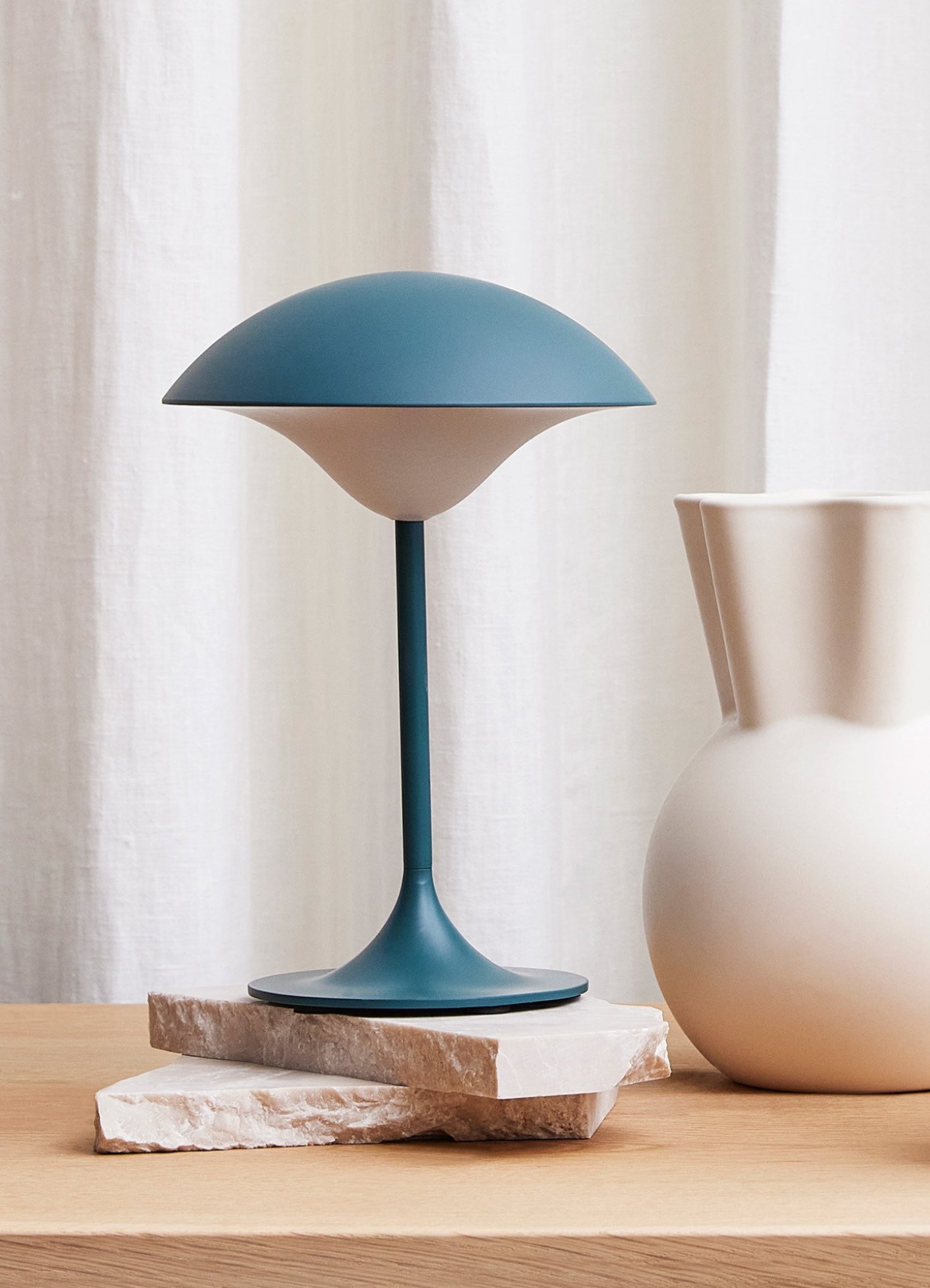 Spring Copenhagen Eclipse Table Lamp, Forest Green