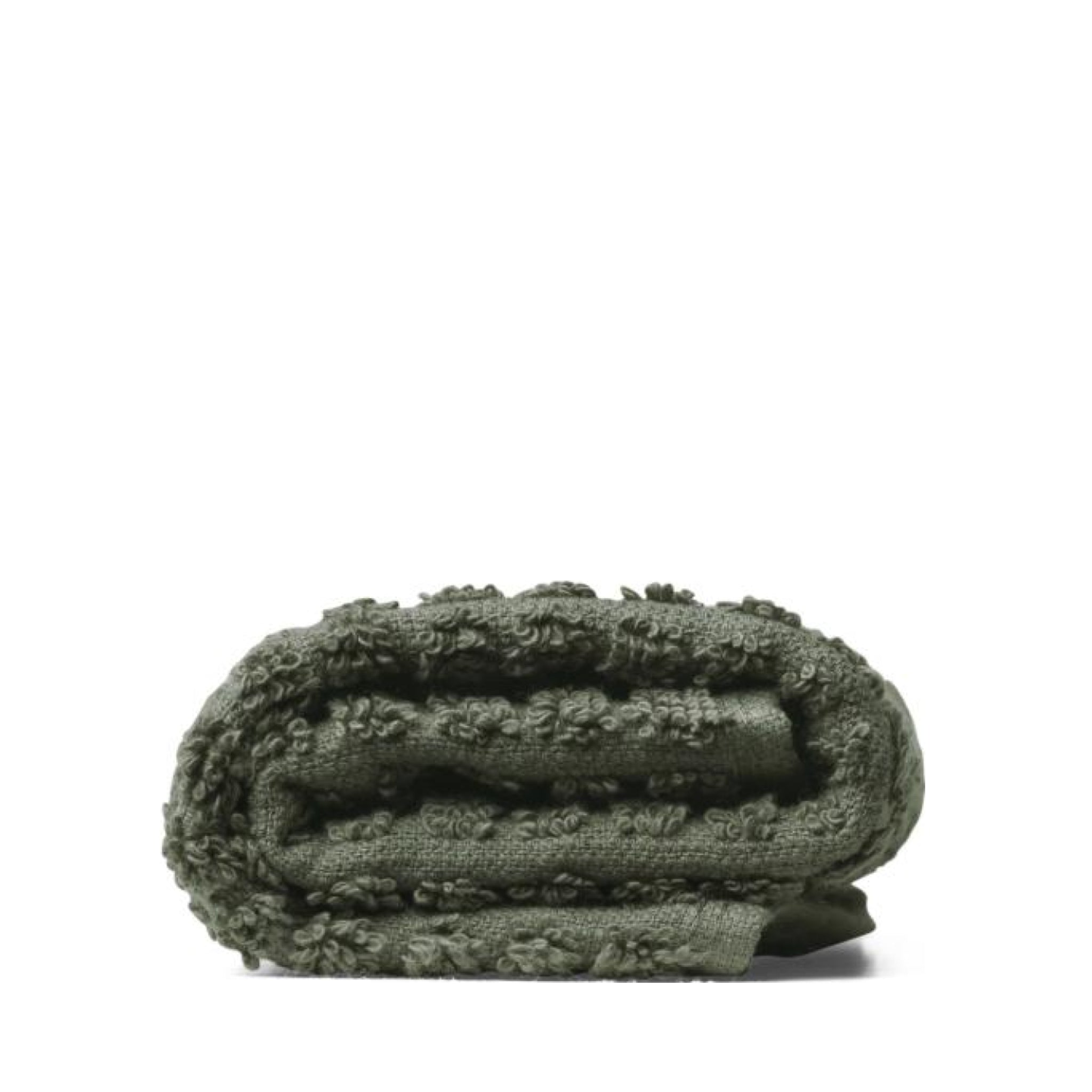 Juna Check Washcloth Dark Green, 30x30 Cm