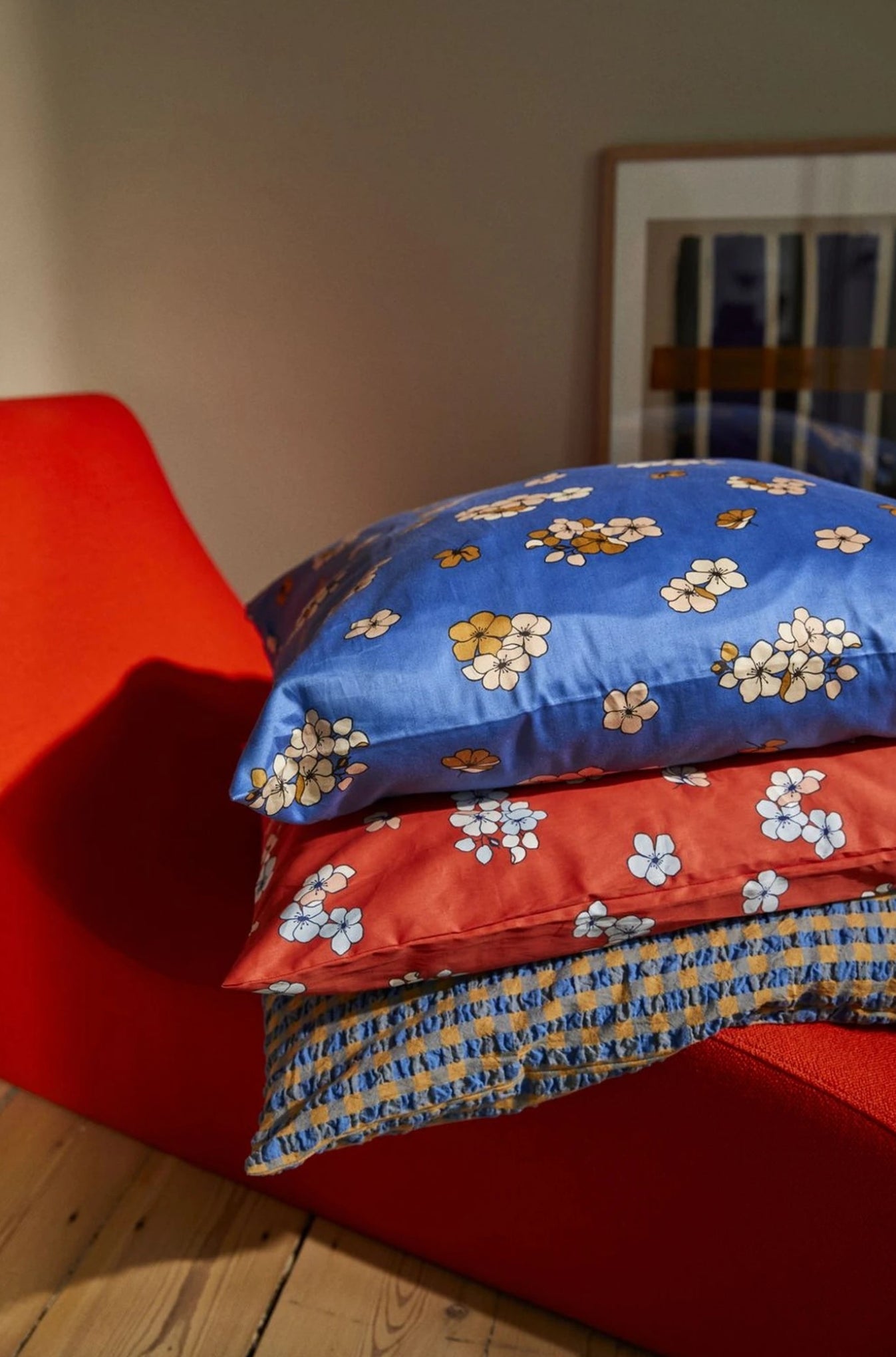 Juna Grand Pleasantly pillowcase 63X60 cm, chili