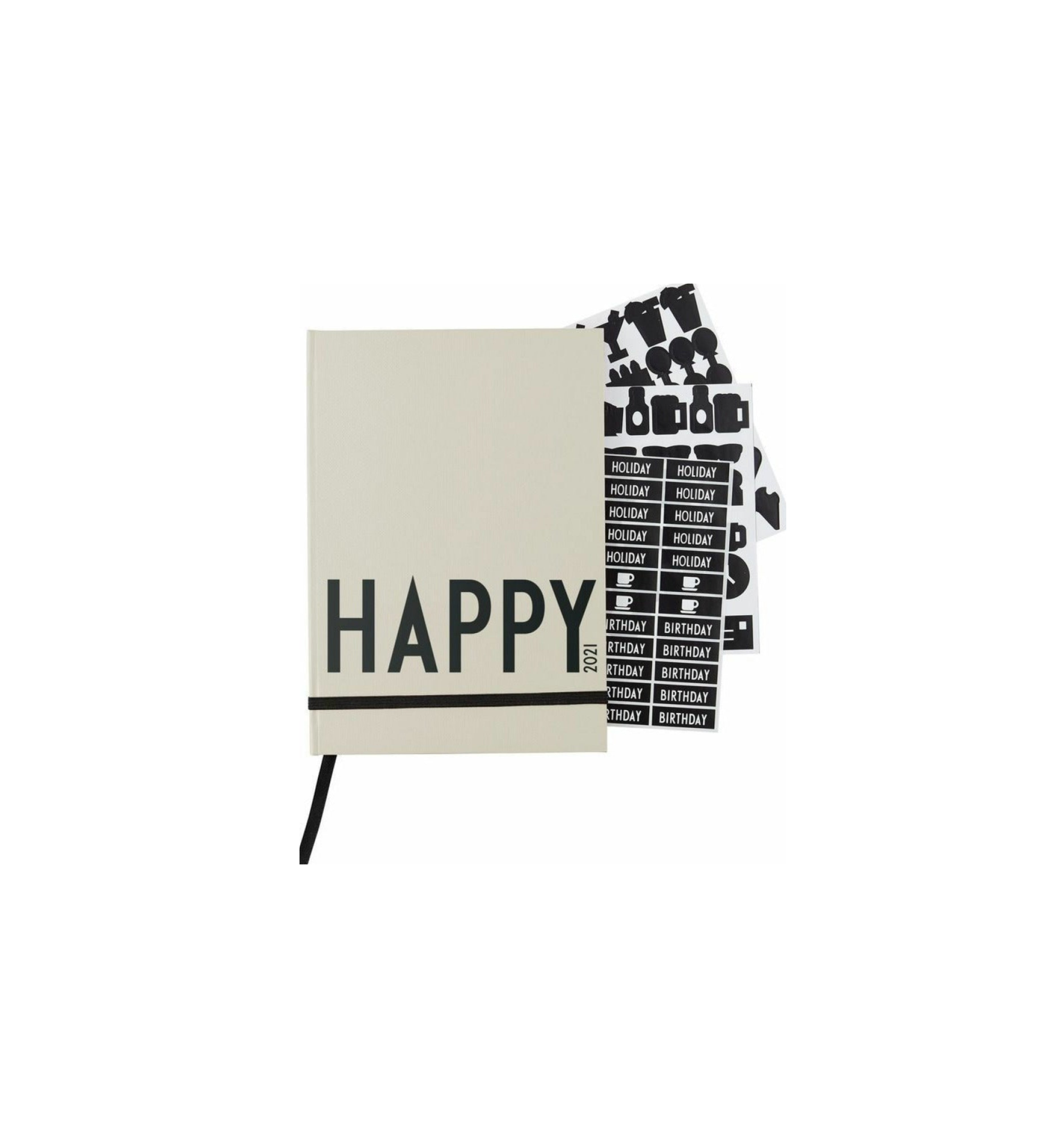Design Letters Calendar 2021, Gray