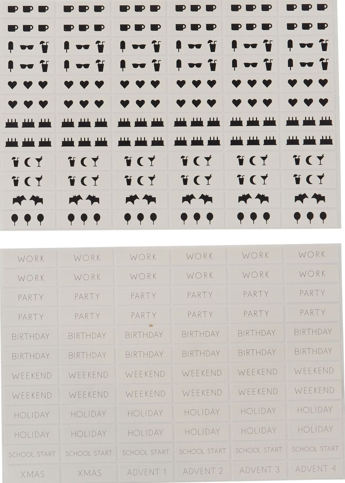 Design Letters Calendar 2023, Cool Gray