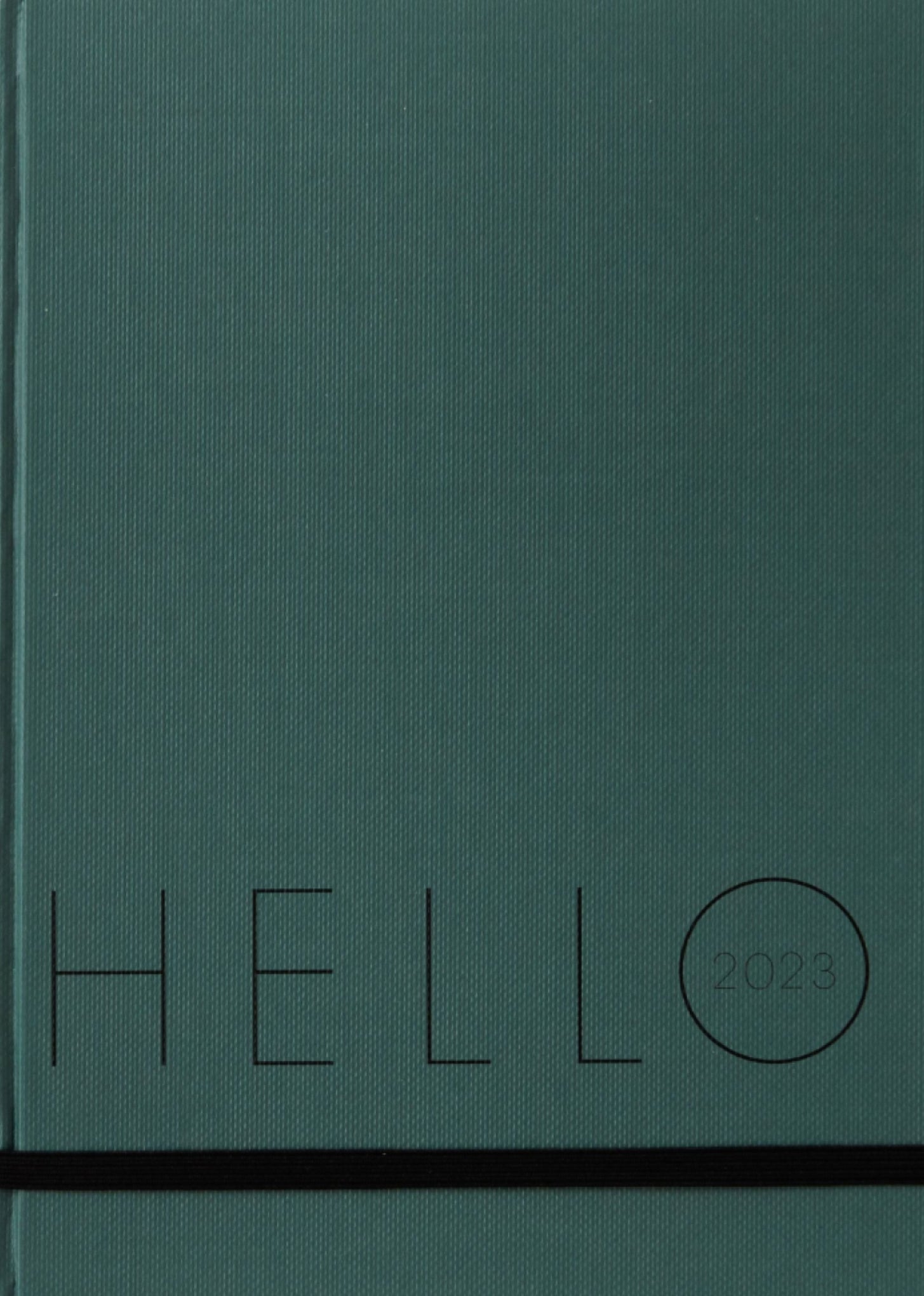 Design Letters Calendar 2023, Myrtle Green