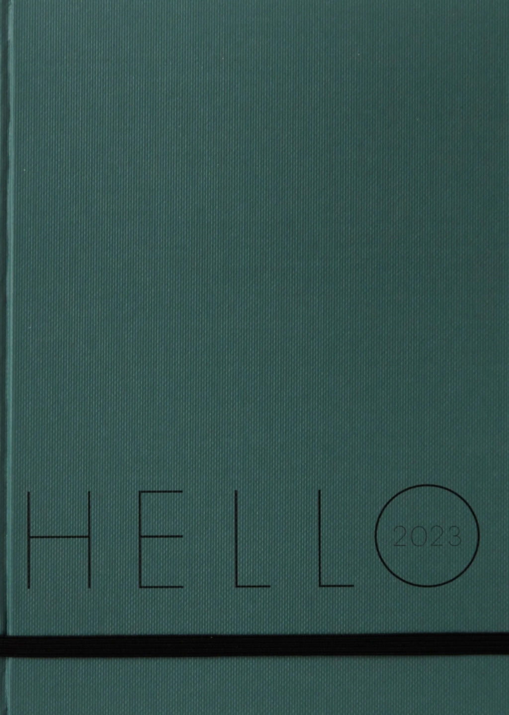 Design Letters Calendar 2023, Myrtle Green