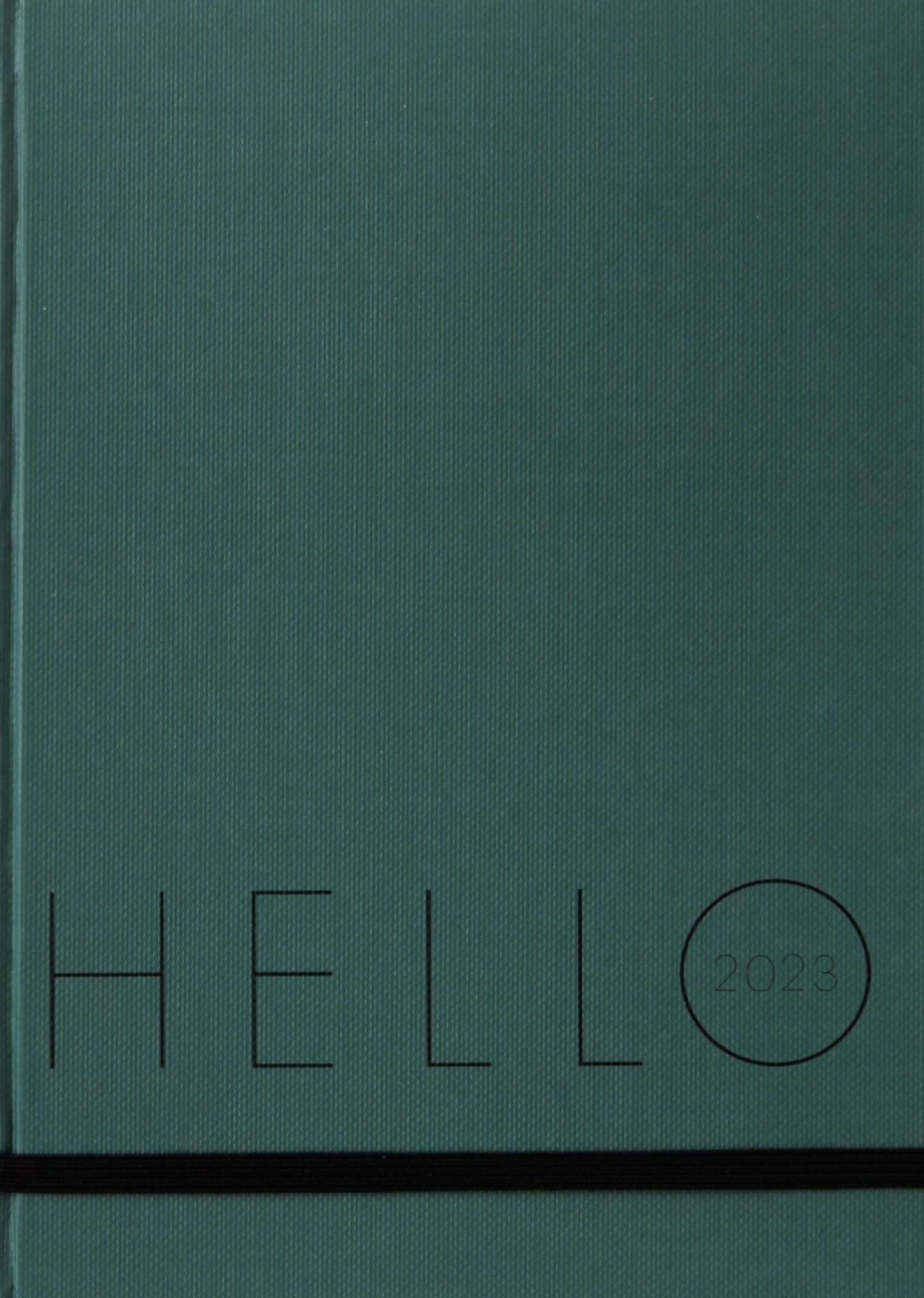 Design Letters Calendar 2023, Myrtle Green