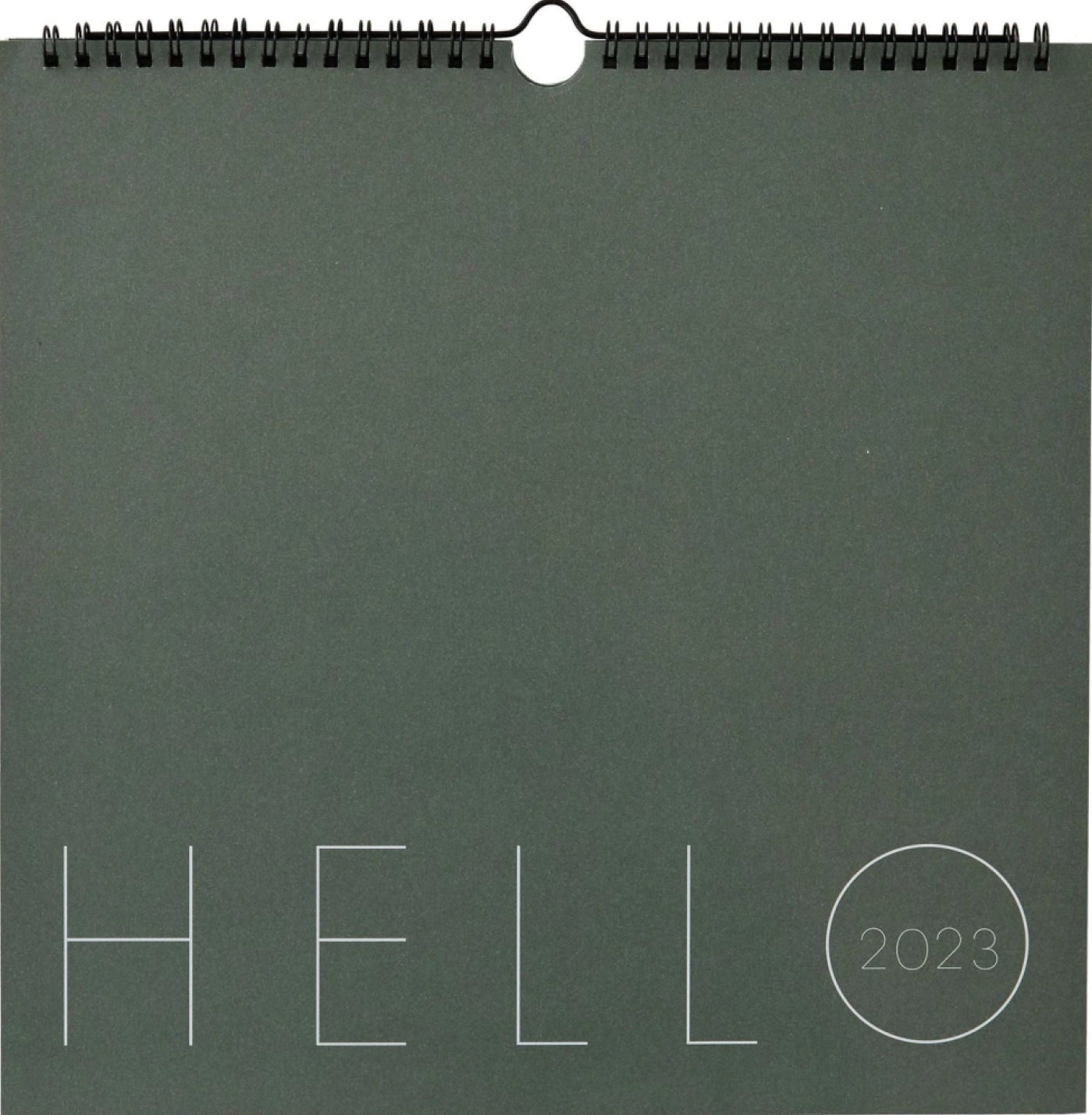 Design Letters Wall Calendar 2023, Myrtle Green