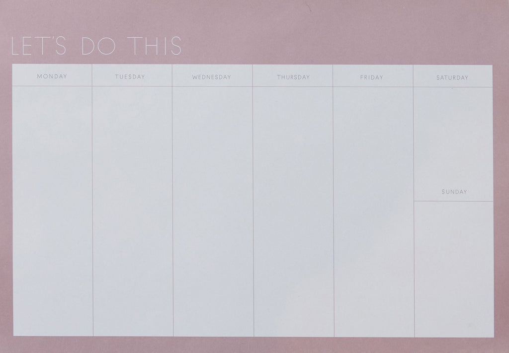 Design Letters Weekly Planner, Lavender