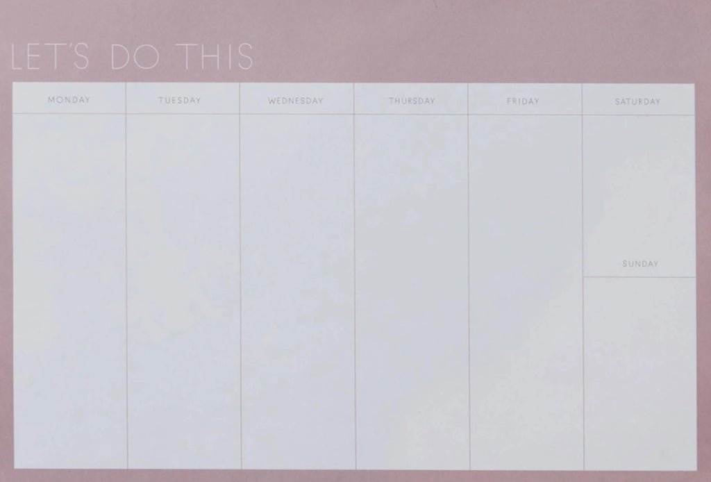 Design Letters Weekly Planner, Lavender