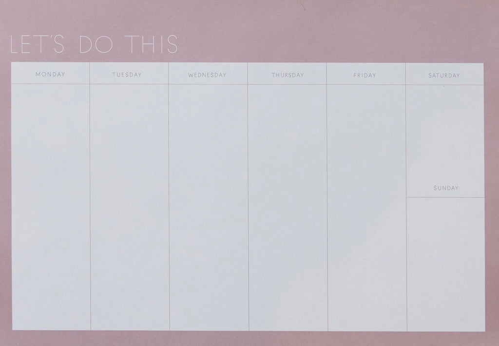 Design Letters Weekly Planner, Lavender