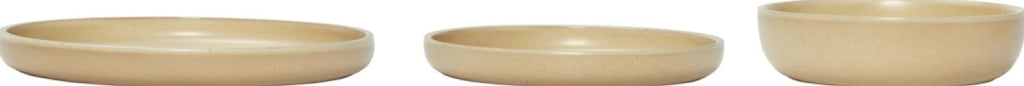 Hübsch Dawn Bowls Set Of 3, Sand