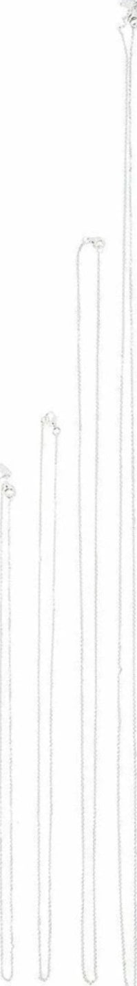 Design Letters Necklace 80 cm, silver