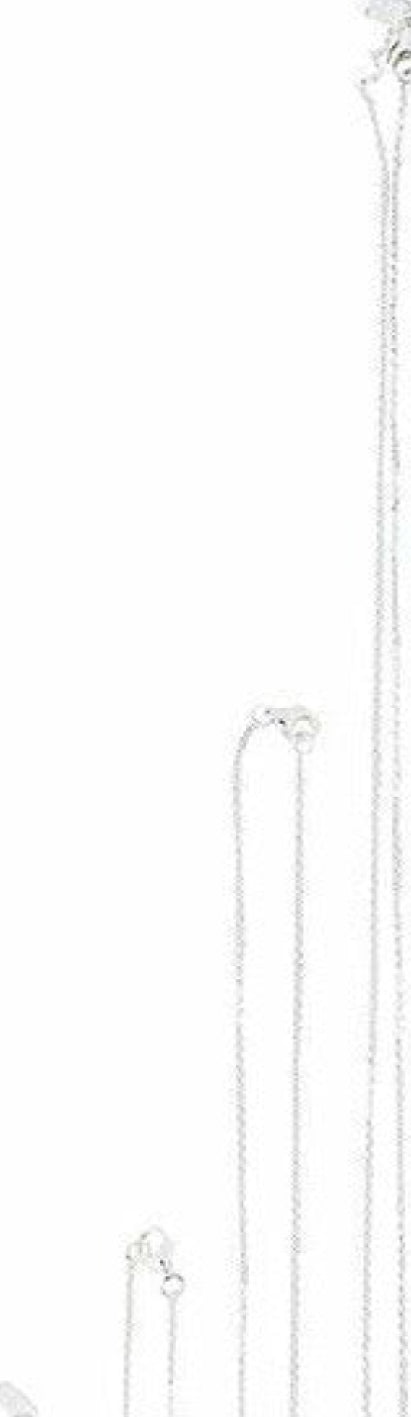 Design Letters Necklace 80 cm, silver