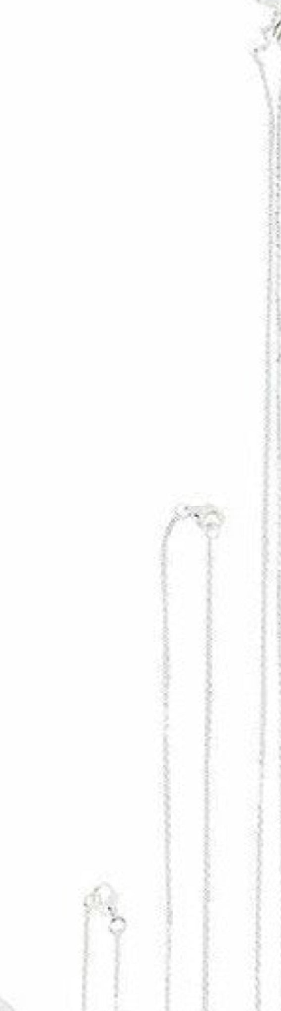 Design Letters Necklace 80 cm, silver