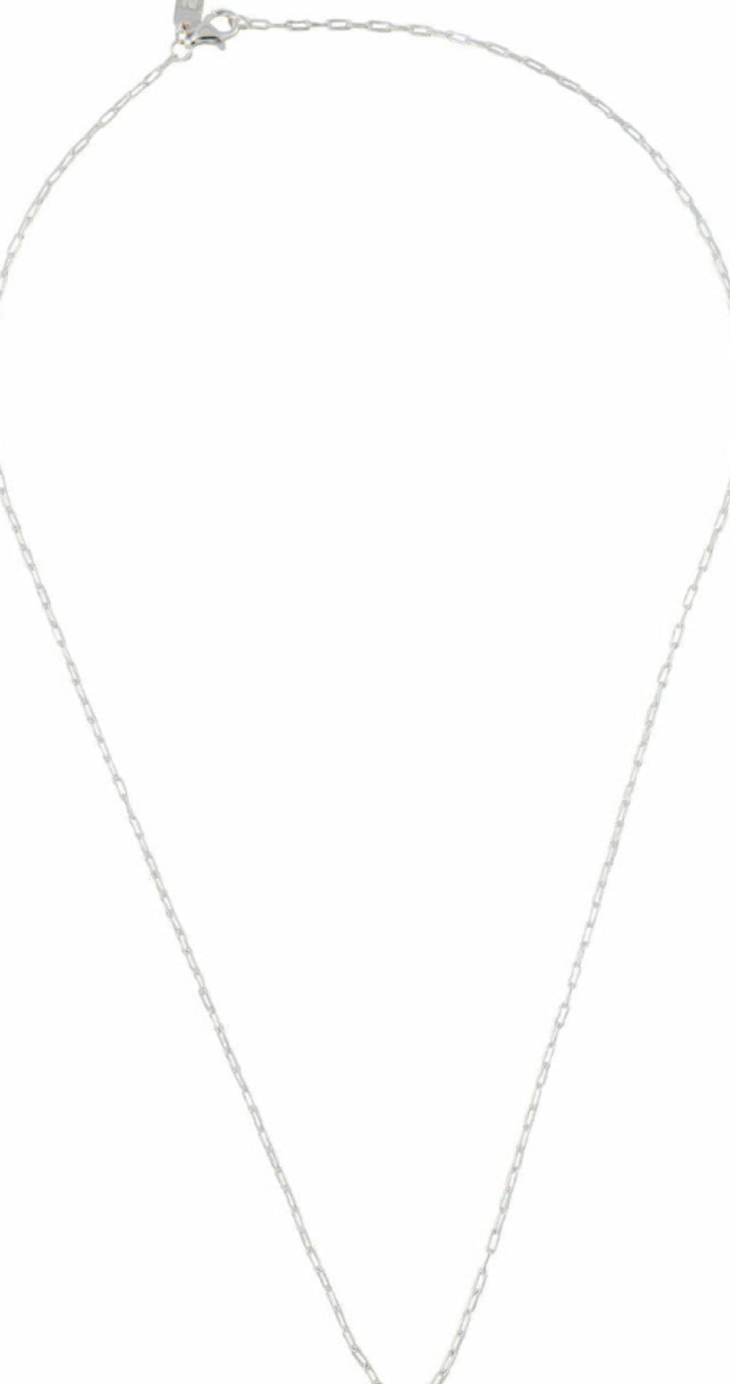 Design Letters Square Link Necklace 40 cm, 925 Sterling Silver