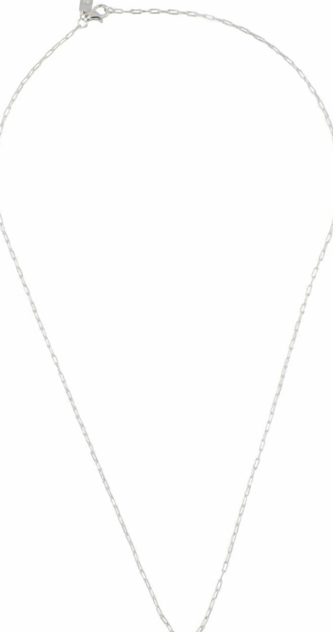 Design Letters Square Link Necklace 40 cm, 925 Sterling Silver