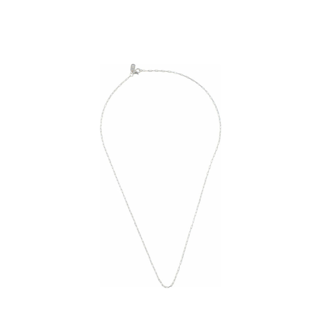 Design Letters Square Link Necklace 40 cm, 925 Sterling Silver