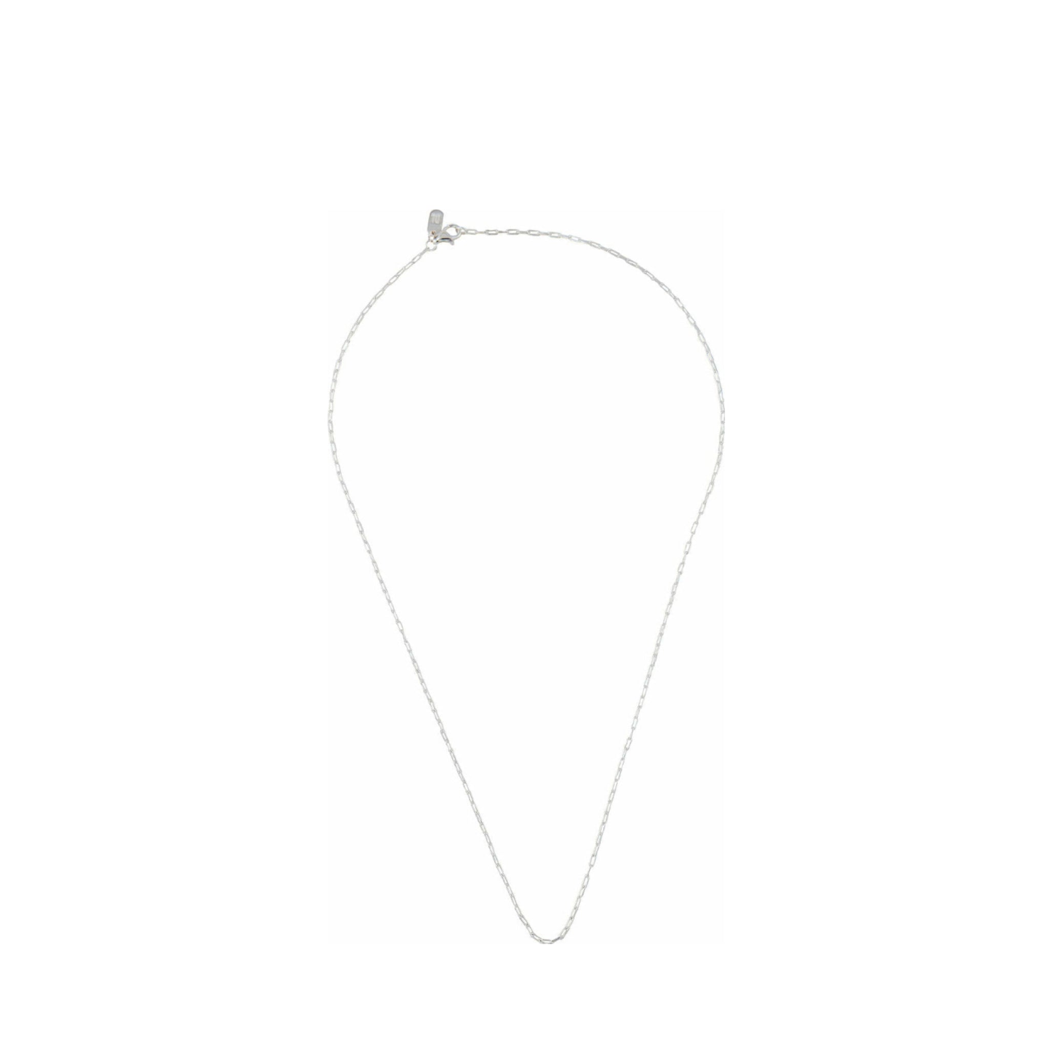 Design Letters Square Link Necklace 40 cm, 925 Sterling Silver