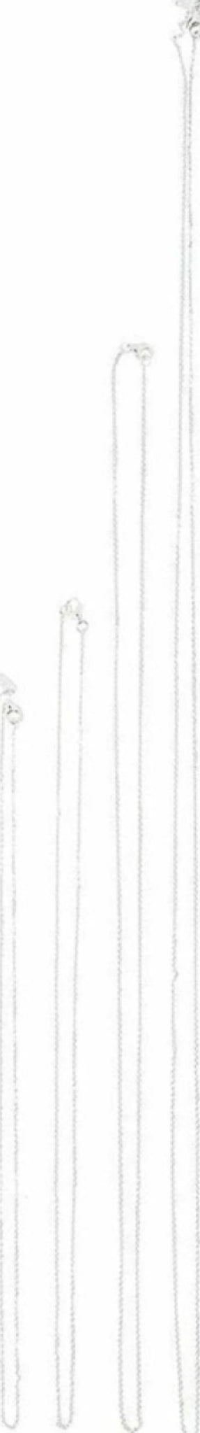 Design Letters Necklace 60 cm, silver