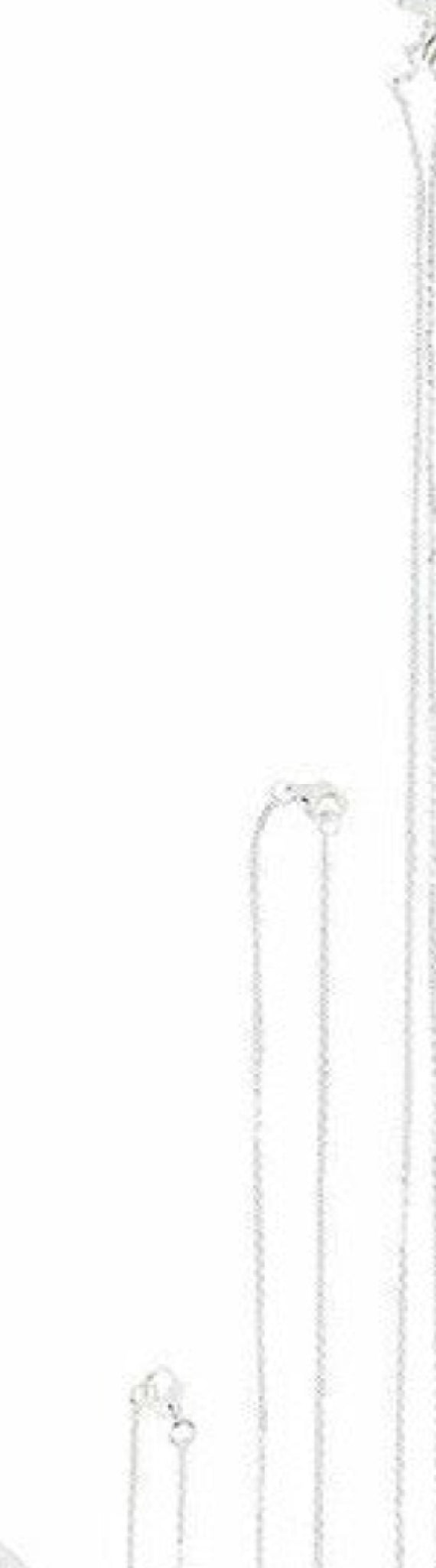 Design Letters Necklace 60 cm, silver