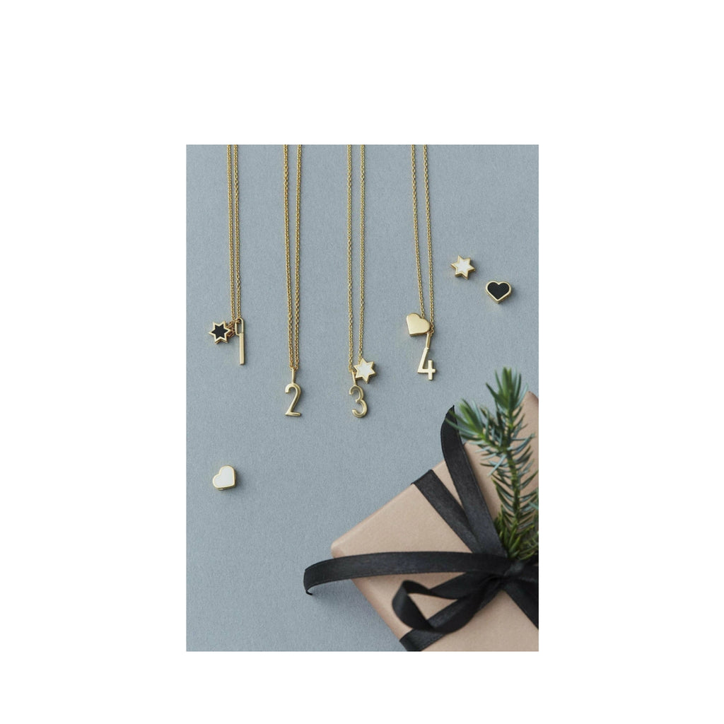 Design Letters Necklace 60 cm, silver