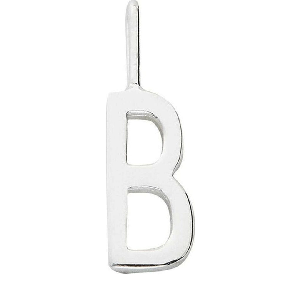 Design Letters Letters Pendant A-Z 16 mm, Silver, B