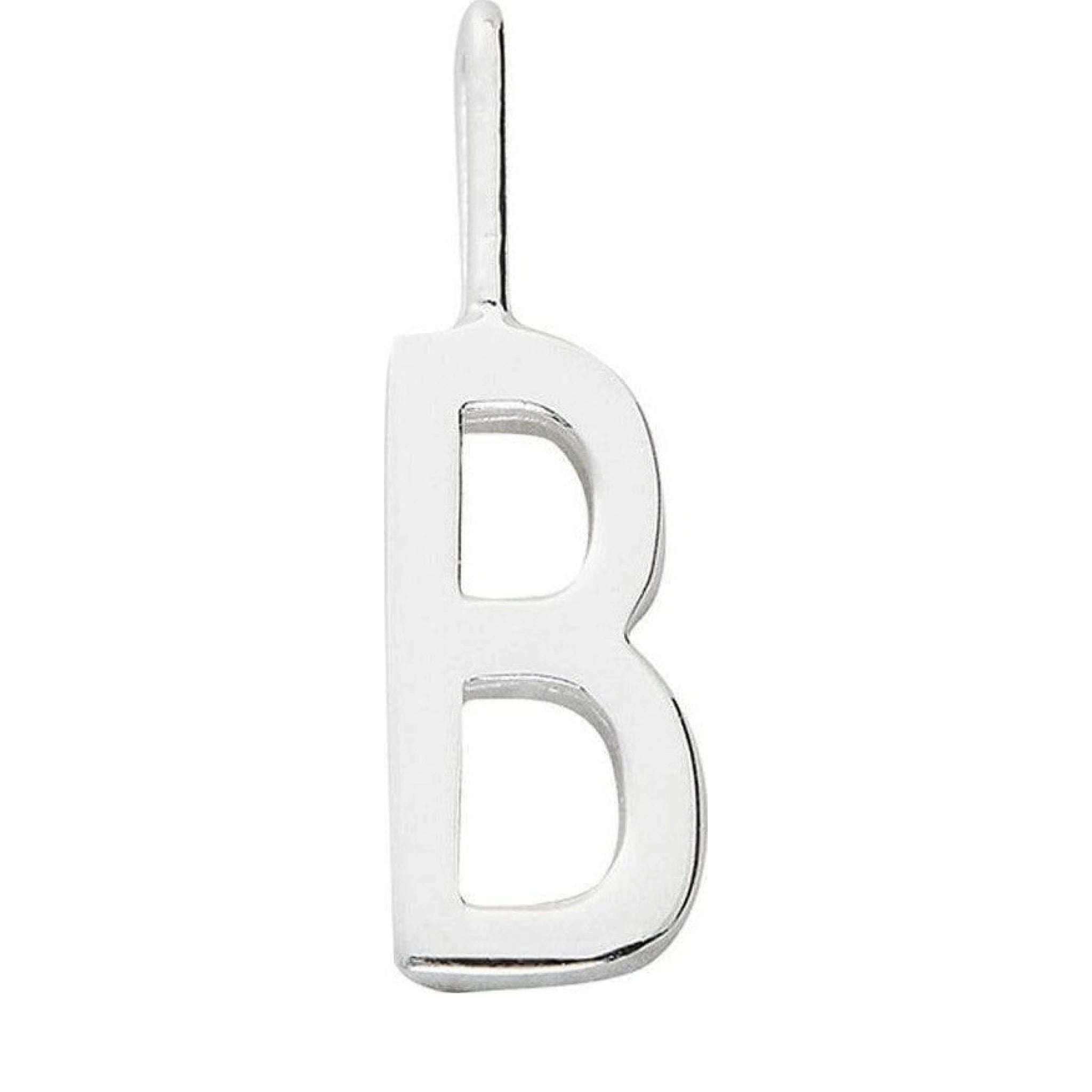Design Letters Letters Pendant A-Z 16 mm, Silver, B